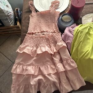 Pink Ruffled Dress